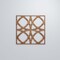 Ekena Millwork Large Fleetwood Decorative Fretwork Wood Wall Panels, Walnut, 23 3/8"W x 23 3/8"H x 3/8"T WALW24X24X0375FLTWA - alternate 2